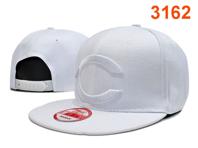 Cincinnati Reds White Snapback Hat PT 0701